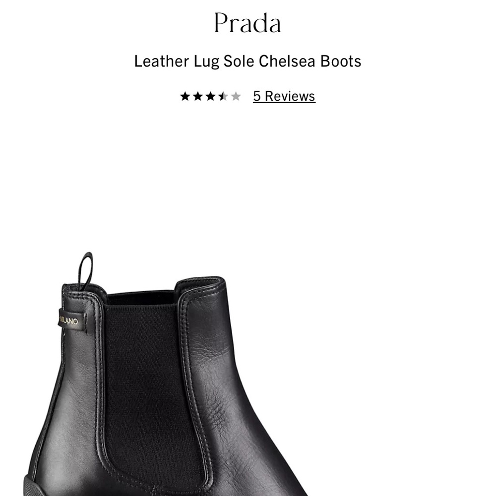 Prada Black Heeled Boots with Chunky Heel - Picture 12 of 14